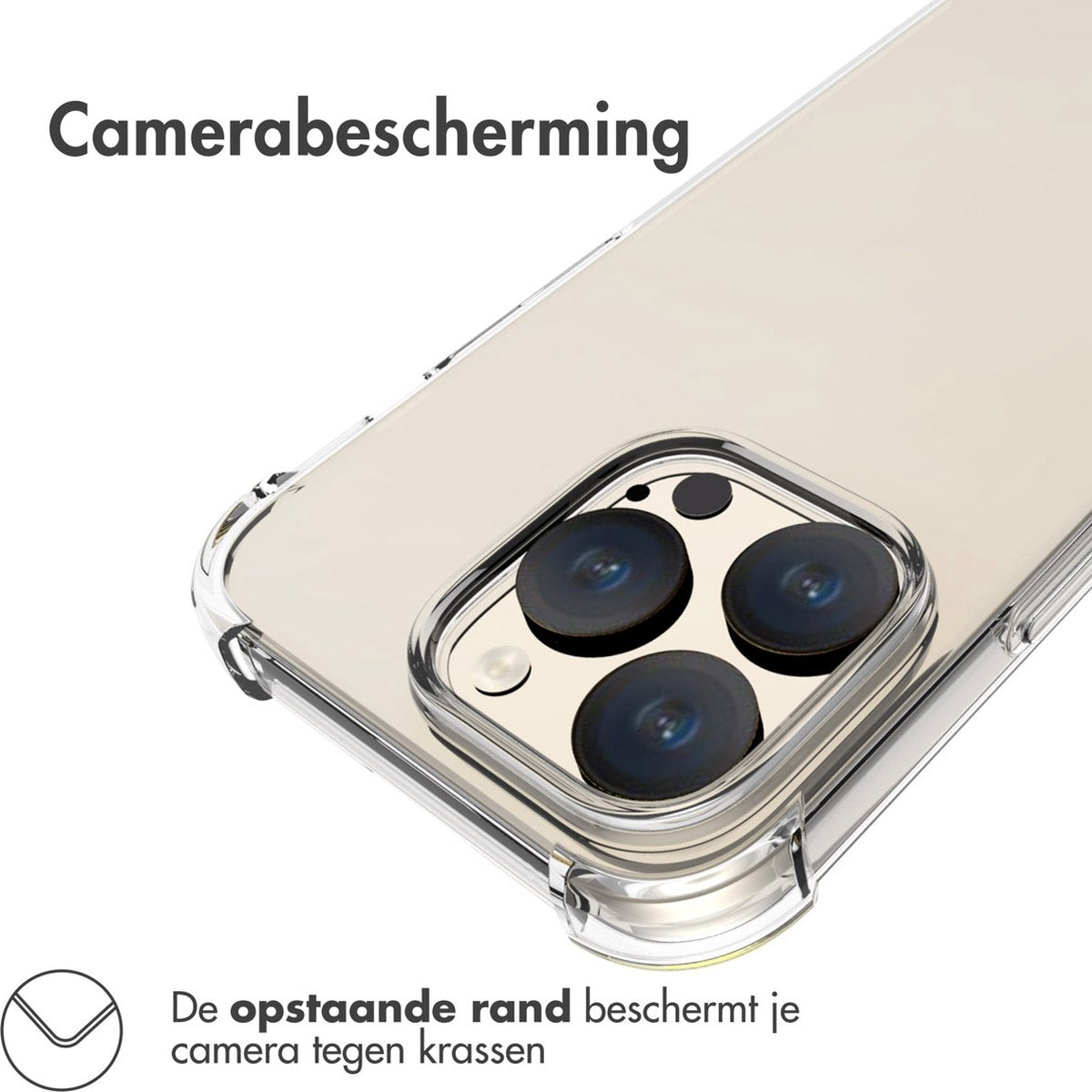 iPhone 15 Pro Hoesje - Anti-Shock Hard Case - Transparant