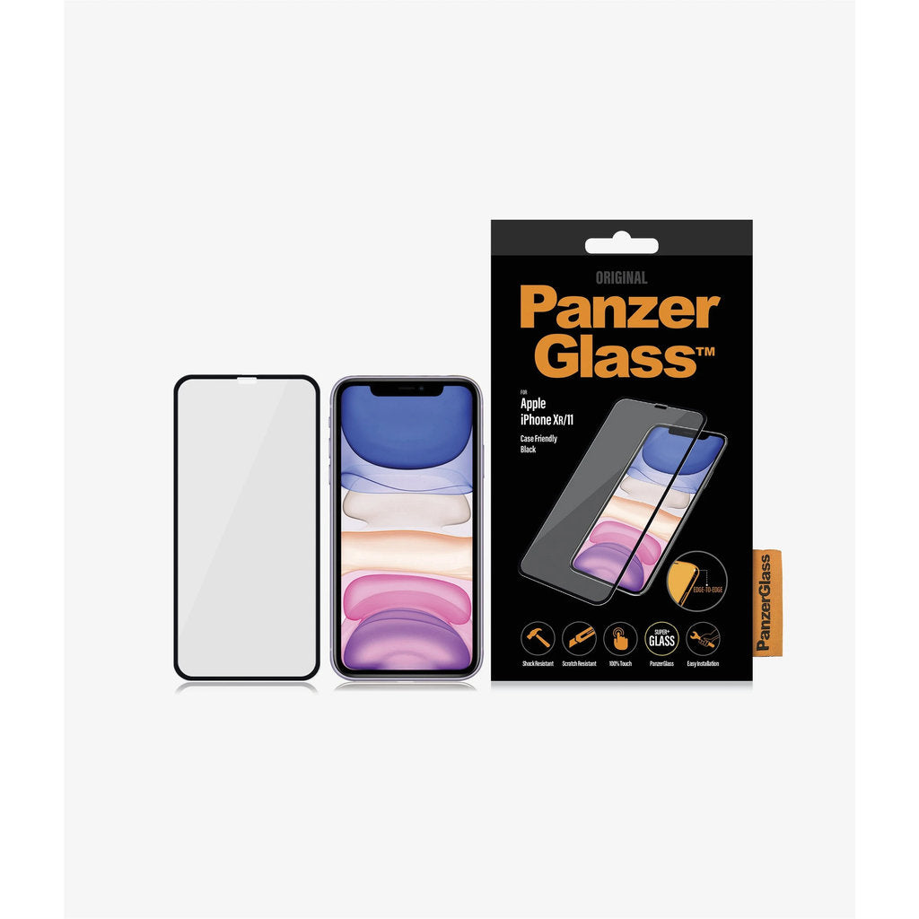 PanzerGlass Apple iPhone XR/iPhone 11 Black CF Super+ Glass