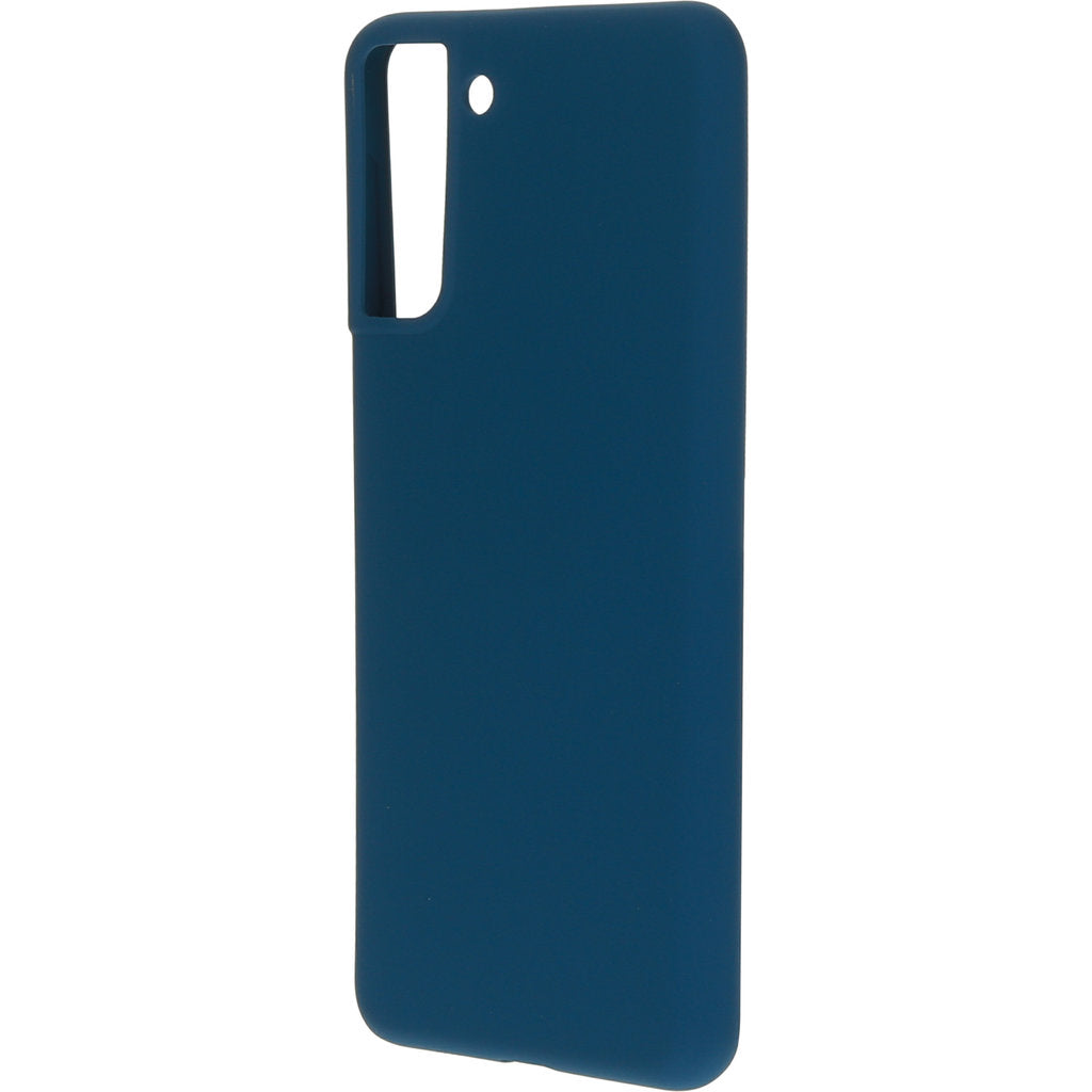 Mobiparts Silicone Cover Samsung Galaxy S21 Plus Blueberry Blue