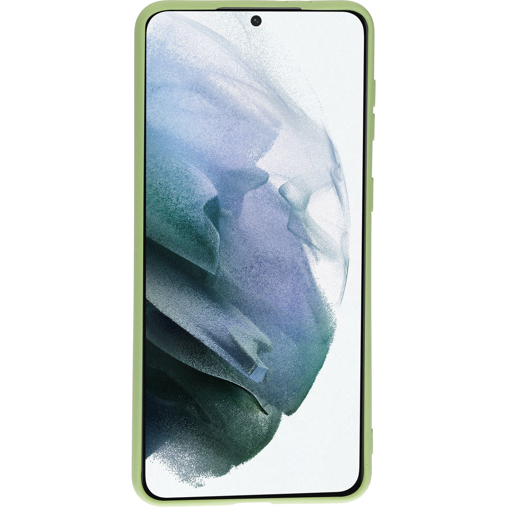 Mobiparts Silicone Cover Samsung Galaxy S21 Plus Pistache Green