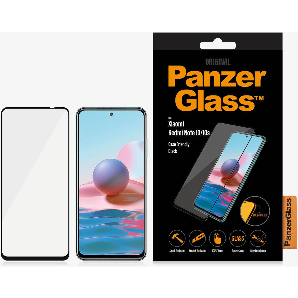 PanzerGlass Xiaomi Redmi Note 10/10s Black CF Super+ Glass