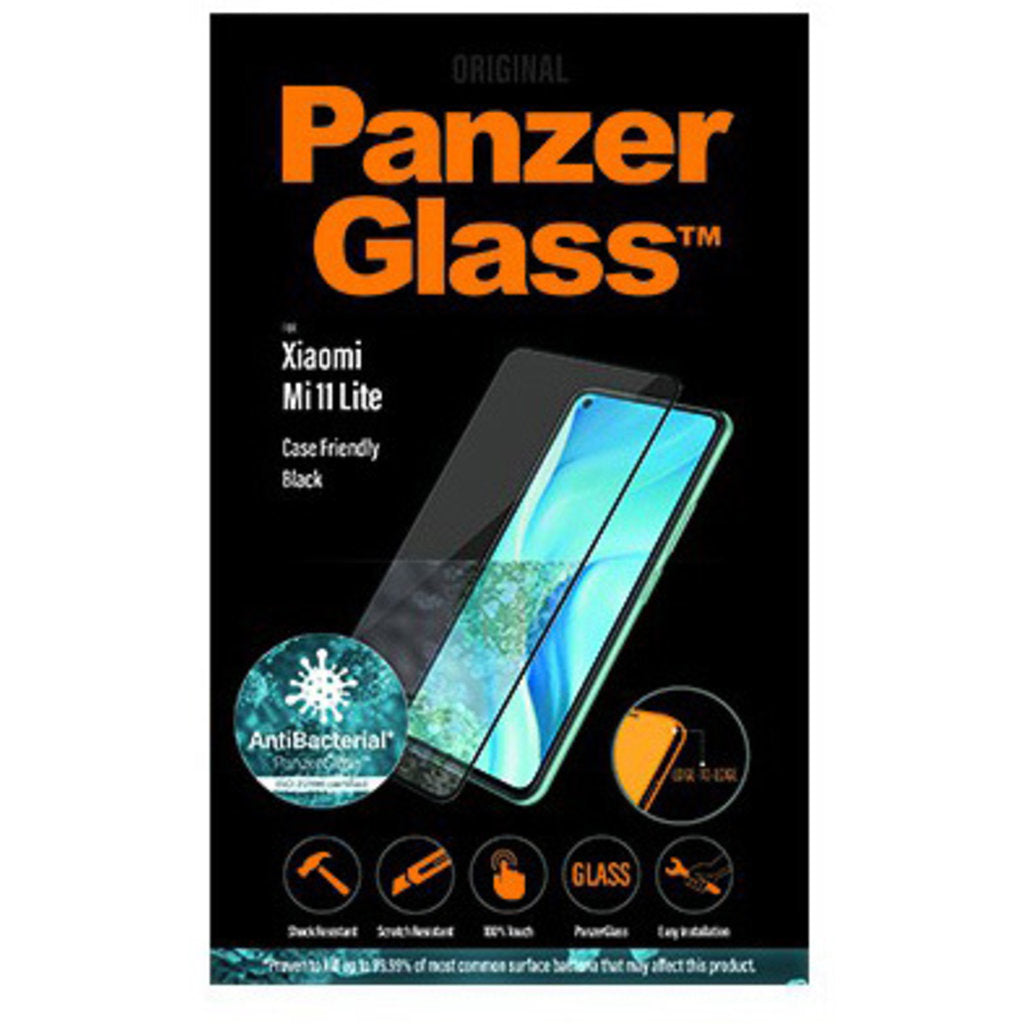 PanzerGlass Xiaomi Mi 11 Lite Black CF Super+ Glass AB