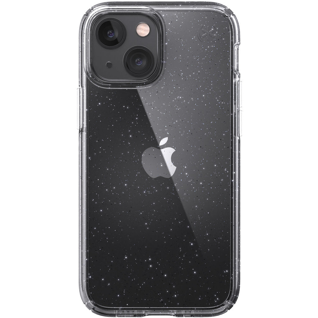 Speck Presidio Perfect Clear Glitter Apple iPhone 13 Mini Clear / Platinum Glitter - with Microban