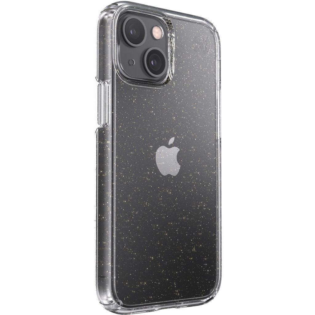 Speck Presidio Perfect Clear Glitter Apple iPhone 13 Mini Clear / Platinum Glitter - with Microban