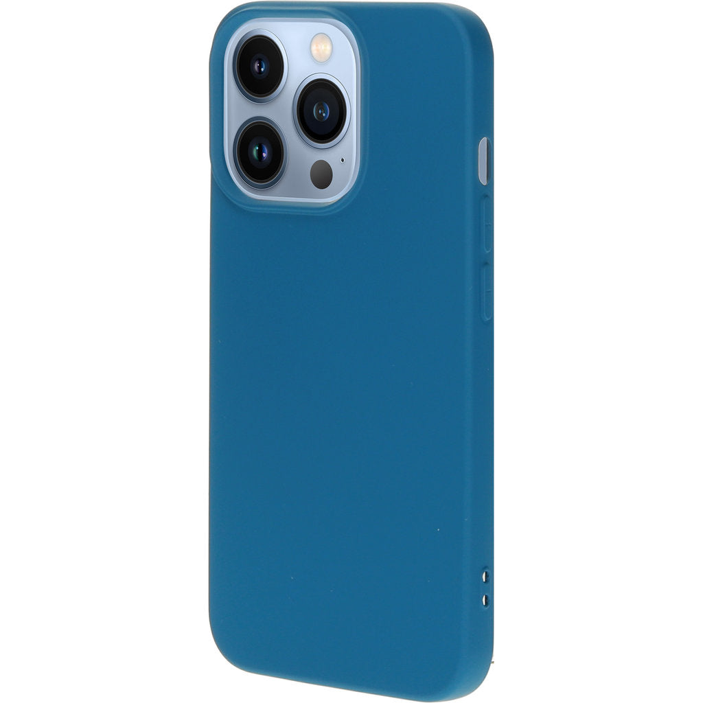 Mobiparts Silicone Cover Apple iPhone 13 Pro Blueberry Blue