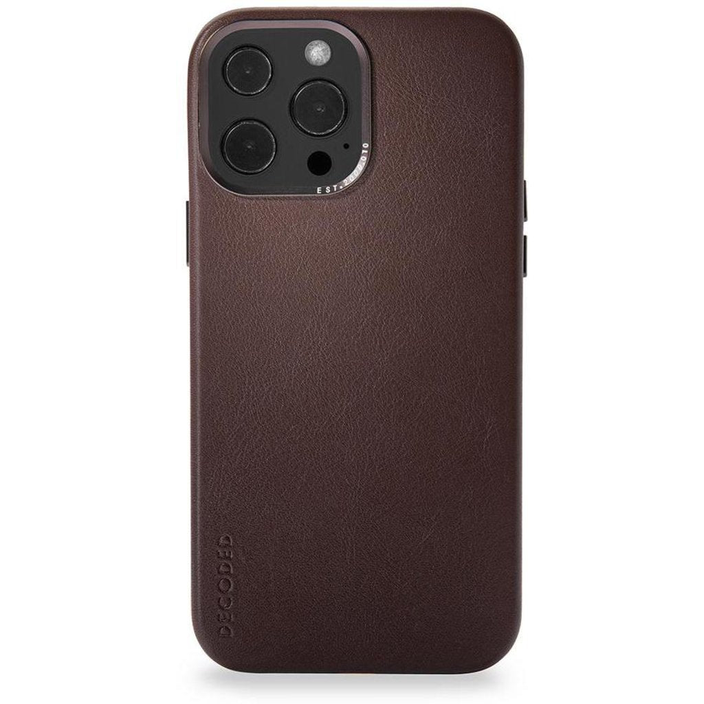 Decoded Leather Backcover Apple iPhone 13 Pro Chocolate Brown