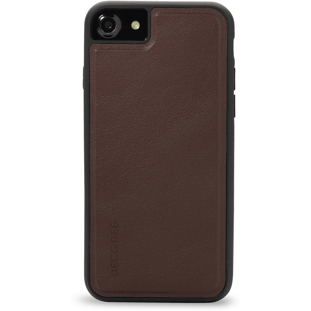 Decoded Leather 2-in-1 Wallet Case with removable Back Cover Apple iPhone 6/6S/7/8/SE (2020/2022)  Chocolate Brown