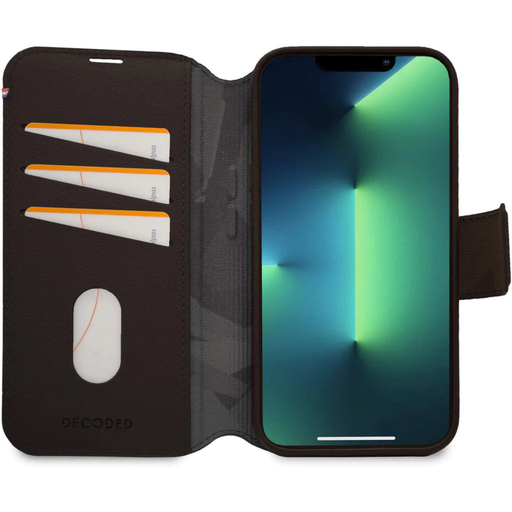 Decoded Leather Detachable Wallet Apple iPhone 14 Pro Chocolate Brown