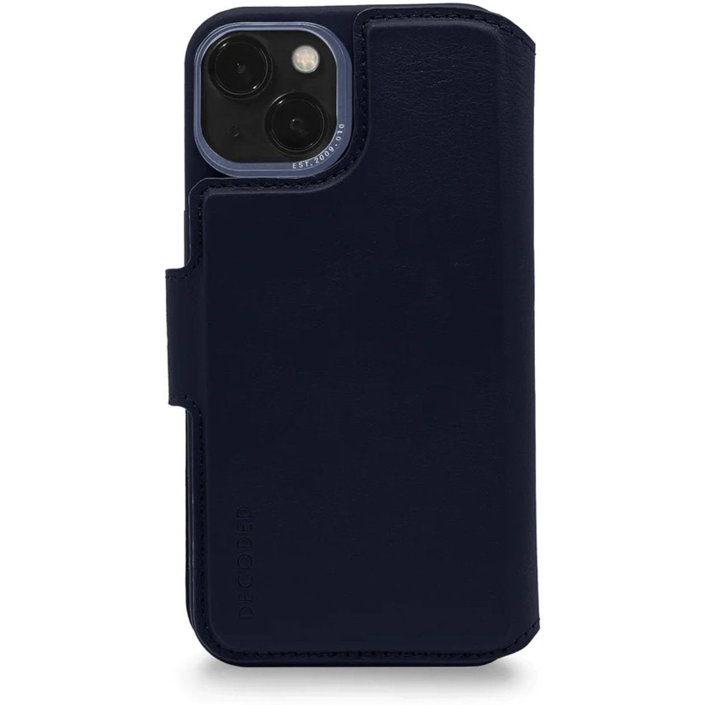 Decoded Leather Detachable Wallet Apple iPhone 14 Plus Navy