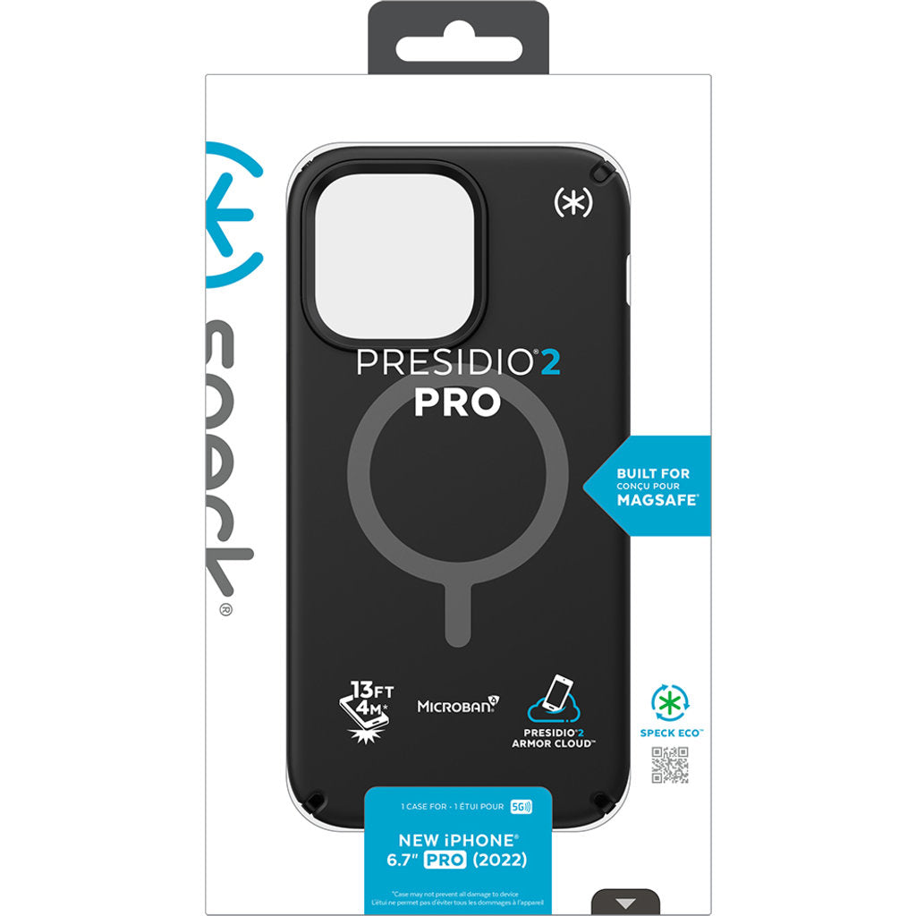 Speck Presidio2 Pro + MS Apple iPhone 14 Pro Max Black - with Microban