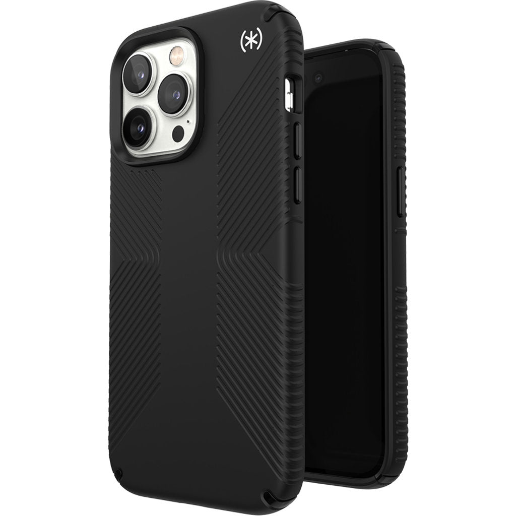 Speck Presidio2 Grip + MS Apple iPhone 14 Pro Max Black - with Microban