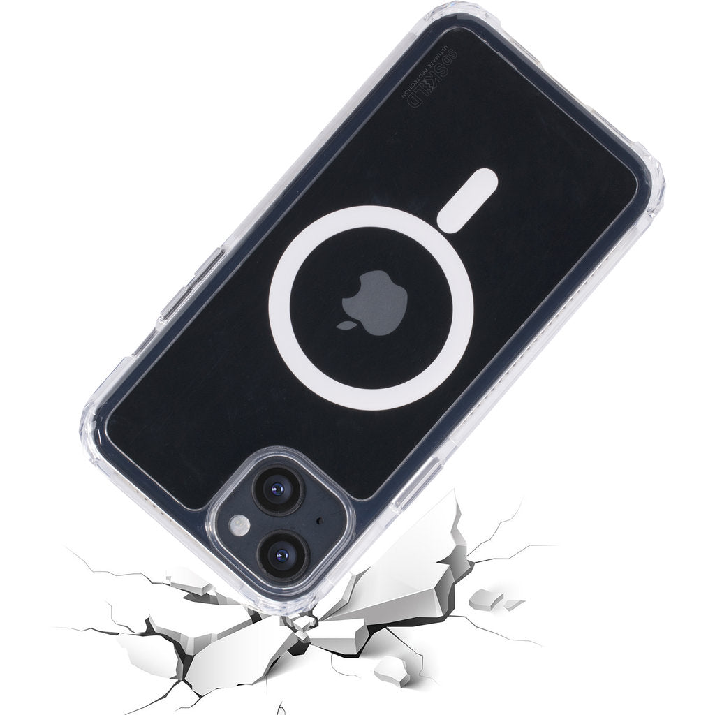 SoSkild Apple iPhone 14 Plus Defend Case Magnetic Ring Transparant