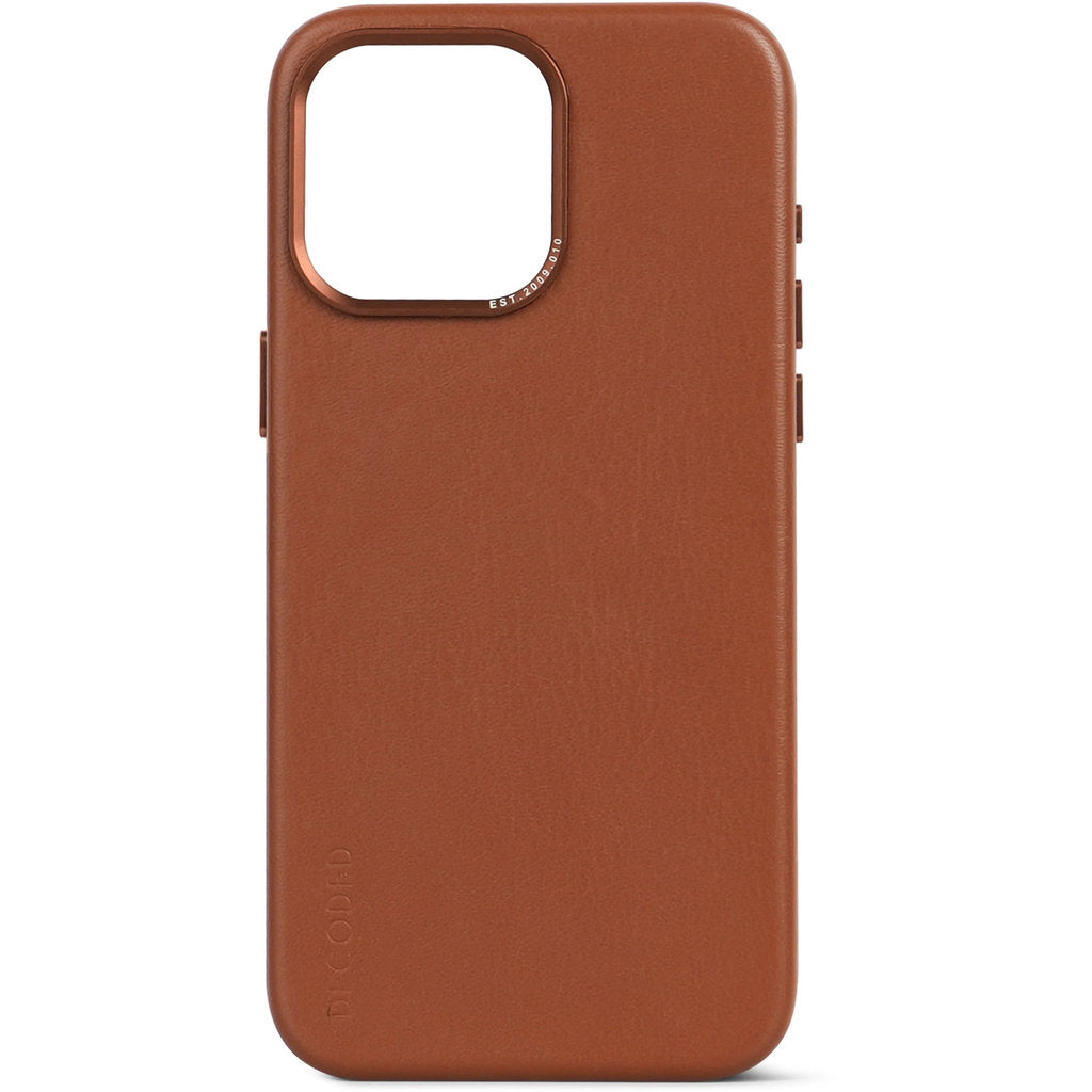 Decoded Leather Backcover Apple iPhone 15 Pro Tan