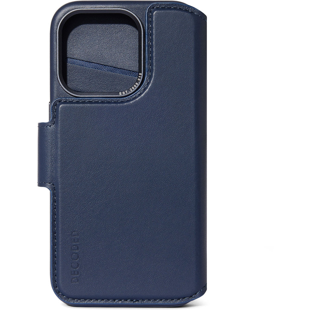 Decoded Leather Detachable Wallet Apple iPhone 15 Pro Max Navy