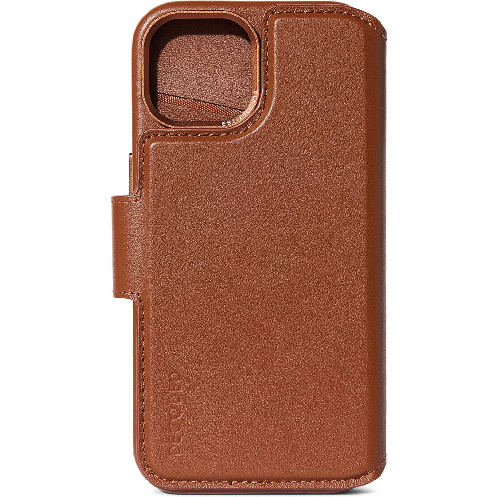 Decoded Leather Detachable Wallet Apple iPhone 15 Plus Tan