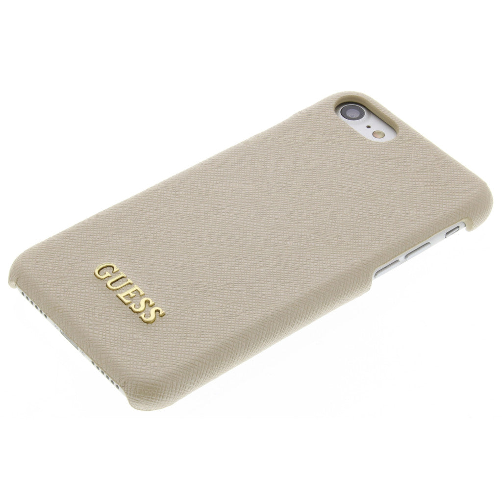 Guess Saffiano Backcover Case Apple iPhone 6/6S/7/8/SE (2020/2022) Beige GUHCP7TBE
